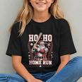 Ho Ho Home Run Baseball Christmas Holiday Sports Santa Graphic Youth Ho Ho Home Run Baseball Christmas Holiday Sports Santa Graphic Youth