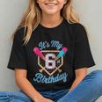 It's My 6th Birthday Baseball Fan Fun Party Celebration Graphic Youth It's My 6th Birthday Baseball Fan Fun Party Celebration Graphic Youth
