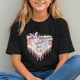 Kids Happy Easter Bunny Playing Baseball Boy Ice Cream Drip Graphic Youth