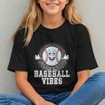 Leopard Baseball Vibes Game Day Softball Life Mom Graphic Youth