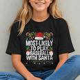 Most Likely To Play Baseball With Santa Christmas Baseball Graphic Youth Most Likely To Play Baseball With Santa Christmas Baseball Graphic Youth