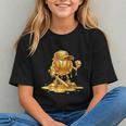 Melting Baseball Mascot Slugger Bat Cap Cartoon Graphic Youth
