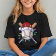 Santa Sports Christmas Baseball Player Graphic Youth Santa Sports Christmas Baseball Player Graphic Youth