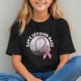 Save 2nd Base Breast Cancer Awareness Pink Ribbon Baseball Graphic Youth Save 2nd Base Breast Cancer Awareness Pink Ribbon Baseball Graphic Youth