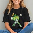 Shamrock Playing Baseball St Patricks Day Men Boys Kid Graphic Youth