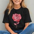 Sporty Rose Graphic With Baseball And Rugby Ball Petals Graphic Youth