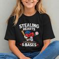 Stealing Hearts & Bases Valentine’s Day Baseball Love Graphic Youth