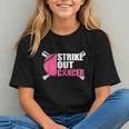 Strike Out Cancer Breast Cancer Awareness Baseball Warrior Graphic Youth Strike Out Cancer Breast Cancer Awareness Baseball Warrior Graphic Youth