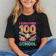 I Survived 100 Days Of School Baseball Ice Cream Drip Graphic Youth I Survived 100 Days Of School Baseball Ice Cream Drip Graphic Youth