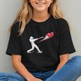 Valentines Day Baseball Batter Silhouette Heart Graphic Youth Valentines Day Baseball Batter Silhouette Heart Graphic Youth