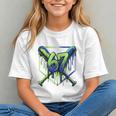 67 Baseball Drip Effect Urban Tee Style 6-7 Meme Graphic Premium Tri-Blend Graphic Youth