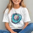 Baseball Drip Ice Cream Sprinkles Baseball Player Premium Tri-Blend Graphic Youth