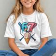 Baseball Ice Cream Drip 67 Six Seven Gen Alpha Slang Meme Graphic Youth Baseball Ice Cream Drip 67 Six Seven Gen Alpha Slang Meme Graphic Youth