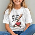 Baseball Valentine Forever On Deck For You Tee Graphic Youth