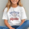Brother Of Rookie 1st Birthday Baseball Boy Family Matching Graphic Youth