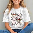 Coquette Bow XOXO Baseball Lover Heart Valentine Game Day Graphic Youth Coquette Bow XOXO Baseball Lover Heart Valentine Game Day Graphic Youth
