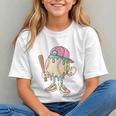 Cute Baseball Ice Cream Drip For Girls & Boys 2 Sides Graphic Youth Cute Baseball Ice Cream Drip For Girls & Boys 2 Sides Graphic Youth