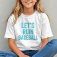Let's Ruin Baseball Baseball Humor Sarcastic Baseball Premium Tri-Blend Graphic Youth Let's Ruin Baseball Baseball Humor Sarcastic Baseball Premium Tri-Blend Graphic Youth