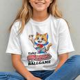 Take Meowt To The Ball Game Tee Slugger Cat Baseball Graphic Youth