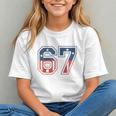 Number 67 USA Raglan Baseball Tee Graphic Youth