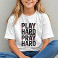 Play Hard Pray Hard Youth Boy Christian Baseball Jesus Graphic Youth Play Hard Pray Hard Youth Boy Christian Baseball Jesus Graphic Youth