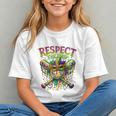 Respect The Drip Mardi Gras Baseball Ice Cream Boys Carnival Graphic Youth