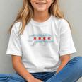 Sweet Vintage Retro Chicago City Flag Bear Print Raglan Baseball Tee Graphic Youth