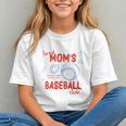 Tired Baseball Mom Club Baseball Mama Mother's Day Graphic Youth Tired Baseball Mom Club Baseball Mama Mother's Day Graphic Youth