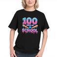 100 Days Of School Baseball Dripping Ice Cream 100th Day Graphic Youth