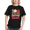 100 Days Of School Baseball Player Sports Game Teacher Kid Graphic Youth