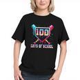 100 Days Of School Boy Kids Baseball Ice Cream Drip Teacher Graphic Youth