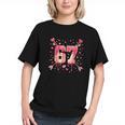 6 7 Melting Number Arrow Baseball Drip Valentine's Day Graphic Youth