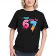 I Was 6 Now I'm 7 Meme Six Seven Baseball 7th Birthday Graphic Youth