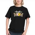 Ball Mom Leopard Baseball Softball Player Mom Graphic Youth Ball Mom Leopard Baseball Softball Player Mom Graphic Youth