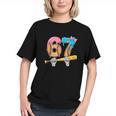 Baseball 67 Ice Cream Drip Skeleton Six Seven Boys Meme Graphic Youth