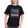 Baseball Or Bows Poppa Loves You Gender Reveal Graphic Youth Baseball Or Bows Poppa Loves You Gender Reveal Graphic Youth