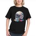 Baseball Catcher Mask Ice Cream Dripping Baseball Boys Graphic Youth