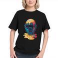 Baseball Catcher Mask Ice Cream Dripping Baseball Fan Boys Graphic Youth