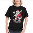 Baseball Christmas Santa Claus Batter Baseball Drip Graphic Youth