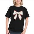 Baseball Coquette Bow Cute Baseball Game Graphic Youth