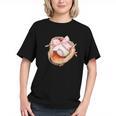 Baseball Drip Ice Cream Coquette Pink Bow Baseball Player Graphic Youth