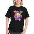 Baseball Drip Respect The Drip Purple Ice Cream Sprinkles Graphic Youth