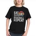 Baseball Fan Vintage Retro Eat Sleep Baseball Repeat Graphic Youth Baseball Fan Vintage Retro Eat Sleep Baseball Repeat Graphic Youth