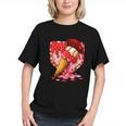 Baseball Heart Valentine Baseball Ice Cream Drip Boys Girls Graphic Youth
