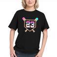Baseball Ice Cream Drip Number 23 Player 23rd Birthday Graphic Youth Baseball Ice Cream Drip Number 23 Player 23rd Birthday Graphic Youth