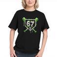 Baseball Ice Cream Drip Number 67 Player 67th Birthday Kids Graphic Youth Baseball Ice Cream Drip Number 67 Player 67th Birthday Kids Graphic Youth