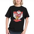 Baseball Ice Cream Drip Baseball Strawberry For Youth Red Graphic Youth