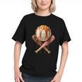 Baseball Ice Cream Drip Style Melting Ice Cream Youth Teen Graphic Youth