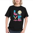 Baseball Love Drip Ice Cream Colorful Baseball Graphic Youth