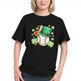Baseball St Patricks Day Lucky Baseball Player Shamrock Graphic Youth
